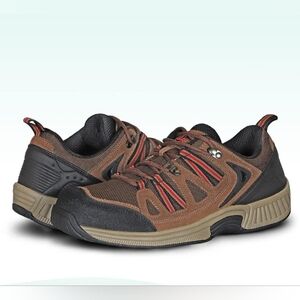ORTHOFEET SORRENTO BROWN WALKING AND HIKING SHOES. MODEL. 642. MEN' SIZE 9 M.